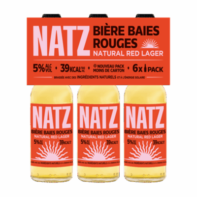 NATZ BIÈRE BAIES ROUGES 4xPACK(6x0.25L) 5.0° VP